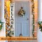 Welcome Sign for Front Porch Standing 47''x8'' Large Hanging Wooden(White Backing)